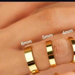 alianças em ouro 18k modelo reta moderna e confortável