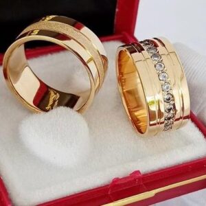 alianças em ouro 18k modelo magnífico e exclusivo