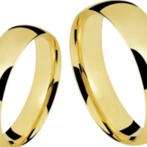 alianças em ouro 18k modelo amor Único